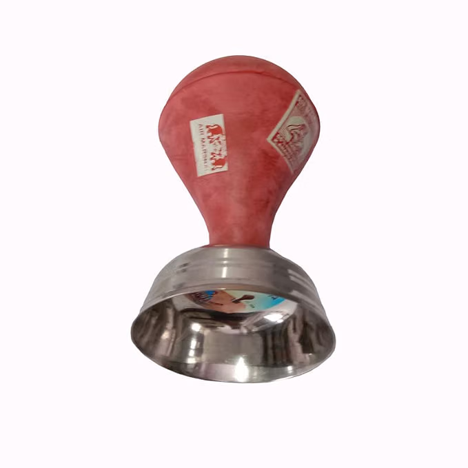 Stomach Nabhi Pump Katori Handheld Massager, Red, Manual Acupressure Therapy for Navel Balance and Pain Relief, Moisture Resistant - Image 2